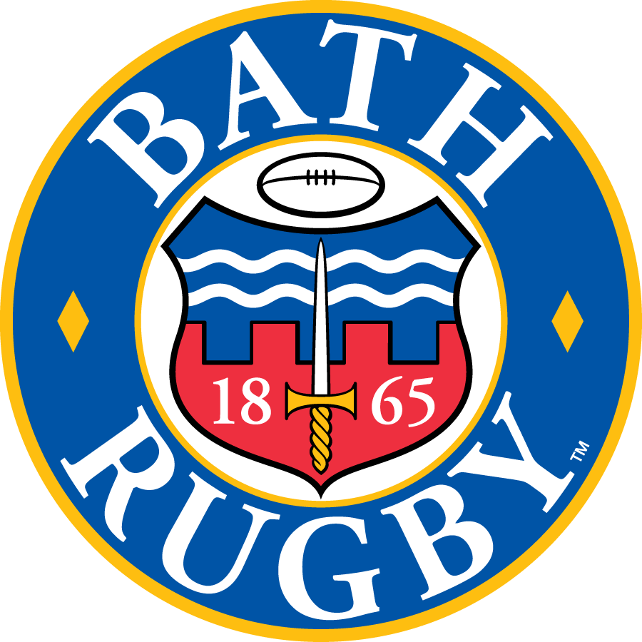 aviva premiership rugby bath pres primary logo iron on transfers for clothing